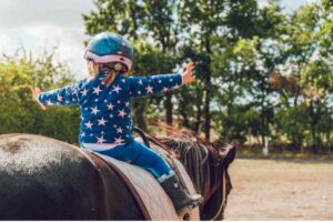 toddler horseback riding